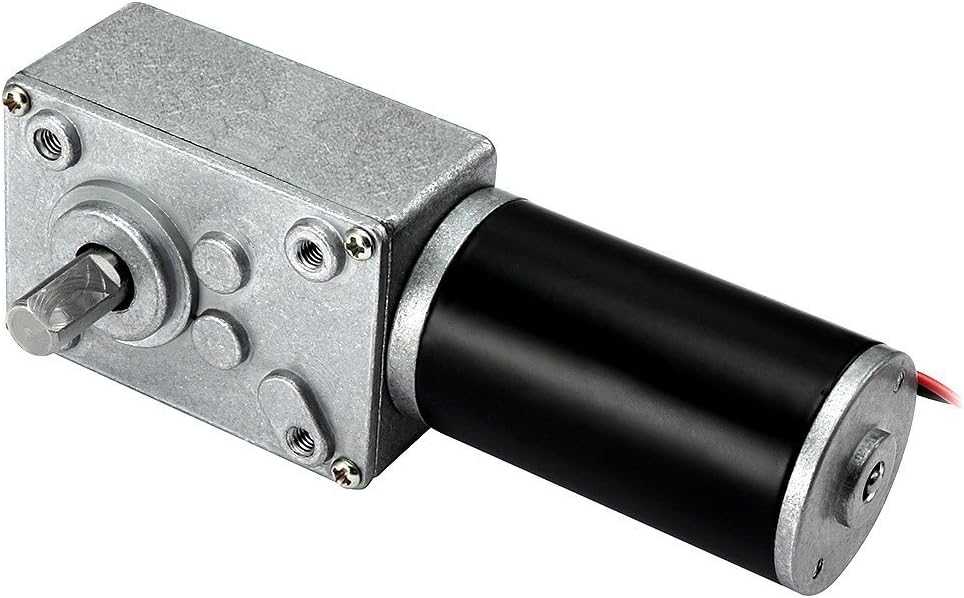 Uxcell 12 V geared DC motor with a right-angle gearbox