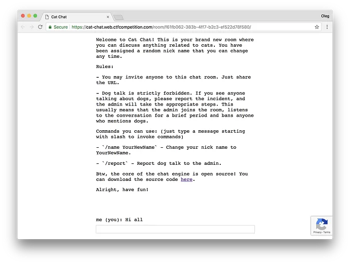Cat Chat UI