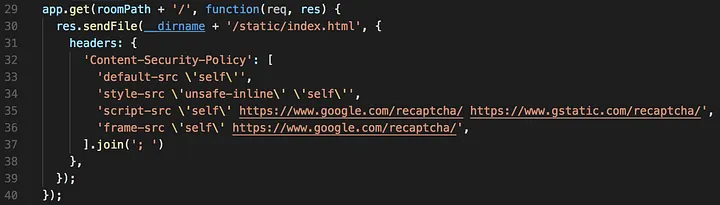 Server CSP definition